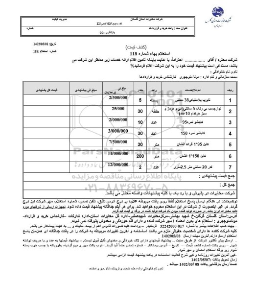 استعلام تایرپ پلاستیکی 38 سانتی  ...