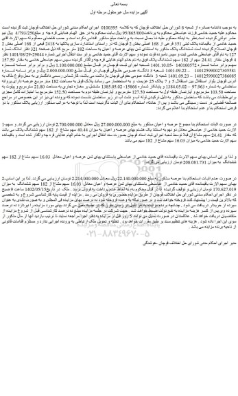 مزایده فروش ملک