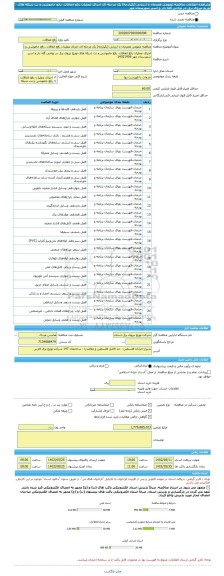 مناقصه، مناقصه عمومی همزمان با ارزیابی (یکپارچه) یک مرحله ای اجرای عملیات رفع اتفاقات، رفع خاموشی و نت شبکه های توزیع نیروی برق در نواحی گله دار و اسیر شهرستان مهر