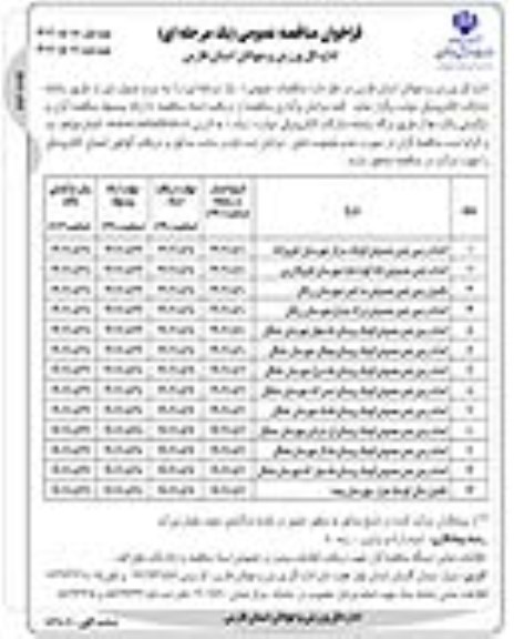 مناقصه احداث زمین چمن مصنوعی... نوبت دوم