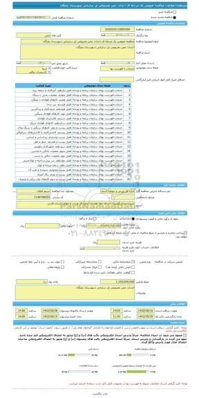 مناقصه، مناقصه عمومی یک مرحله ای احداث چمن مصنوعی تل ساربانی شهرستان بختگان