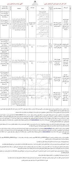 مزایده و فراخوان زمین