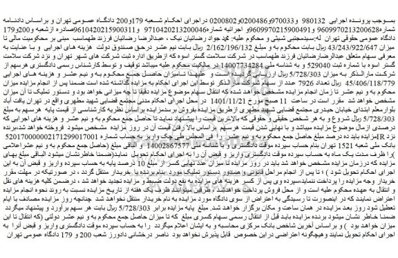 مزایده فروش سهام 