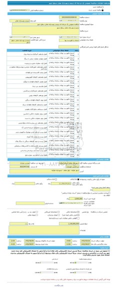 مناقصه، مناقصه عمومی یک مرحله ای ترمیم و بهسازی معابر سطح شهر