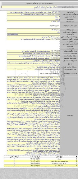 مناقصه, عملیات اجرایی نشانه گذاری حد بستر رودخانه قره آغاج در پایین دست سد سلمان فارسی(تجدید)