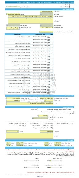 مناقصه، مناقصه عمومی یک مرحله ای پروژه تکمیل شبکه روشنایی بلوار صبا در شهرک صنعتی نصیر آباد