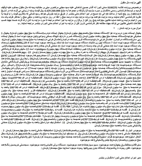 مزایده فروش یخچال ایستاده بدون درب پرده هوا 5دستگاه و...