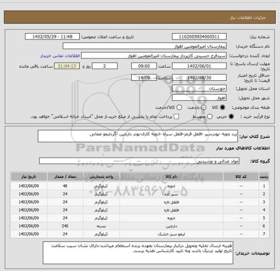 استعلام زرد چوبه -پودرسیر -فلفل قرمز-فلفل سیاه -ادویه کاری-پودر دارچین -گردلیمو عمانی