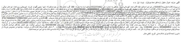 مزایده فروش خطوط  تلفن همراه 