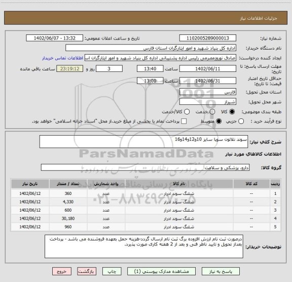 استعلام سوند نلاتون سوپا سایز 10و12و14و16