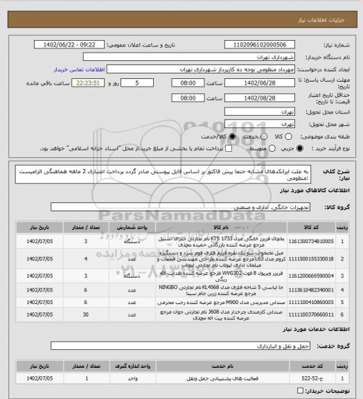 استعلام به علت ایرانکدهای مشابه حتما پیش فاکتور بر اساس فایل پیوستی صادر گردد
پرداخت اعتباری 2 ماهه
هماهنگی الزامیست :منظومی