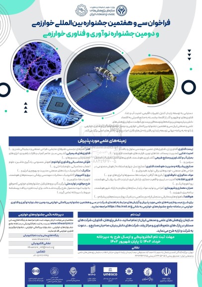 فراخوان سی و هفتمین جشنواره بین المللی خوارزمی 
