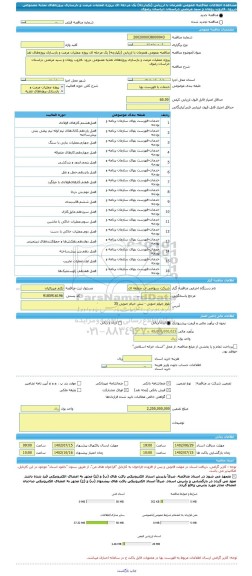 مناقصه، مناقصه عمومی همزمان با ارزیابی (یکپارچه) یک مرحله ای پروژه عملیات مرمت و بازسازی پروژه های تغذیه مصنوعی دررود ،فاروب رومان و سید مرتضی دراستان خراسان رضوی
