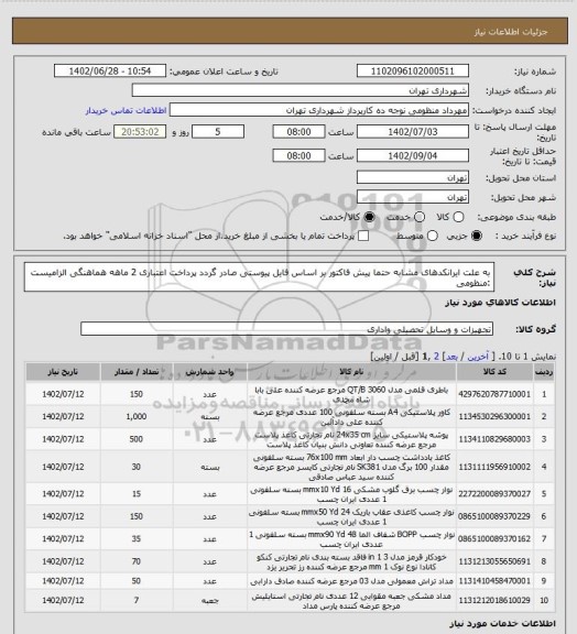 استعلام به علت ایرانکدهای مشابه حتما پیش فاکتور بر اساس فایل پیوستی صادر گردد
پرداخت اعتباری 2 ماهه
هماهنگی الزامیست :منظومی
