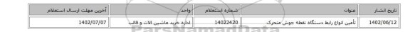 تأمین انواع رابط دستگاه نقطه جوش متحرک