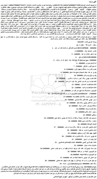 مزایده استریو خانوادگی دو کاست نقره ای و.....