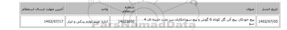 پیچ خودکار، پیچ آلن گل کوتاه 6 گوش و پیچ سوراخکاری سر تخت خزینه ای 4 سو