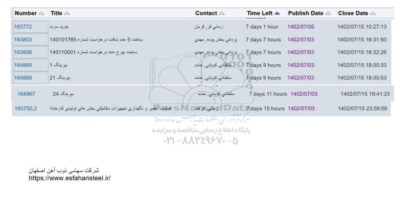 استعلام خرید سرند...