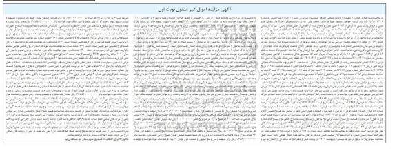 مزایده پلاک ثبتی 58 فرعی از 9684 اصلی بخش 1 
