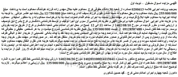 مزایده فروش خط تلفن همراه