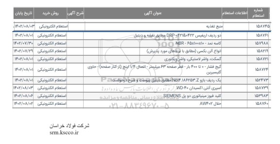 استعلام منبع تغذیه و...