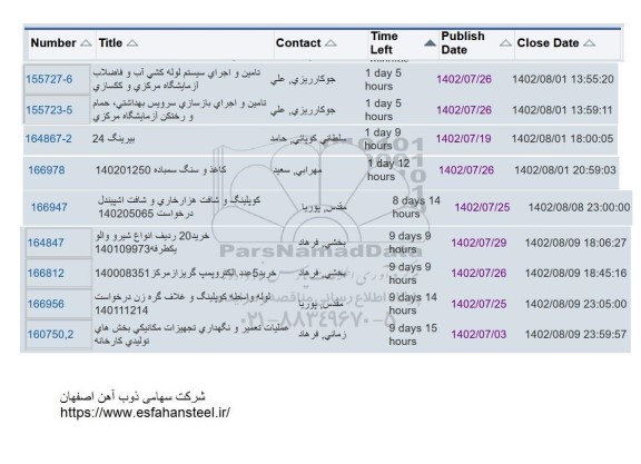استعلام تامین و اجرای سیستم لوله کشی آب و فاضلاب آزمایشگاه... ...