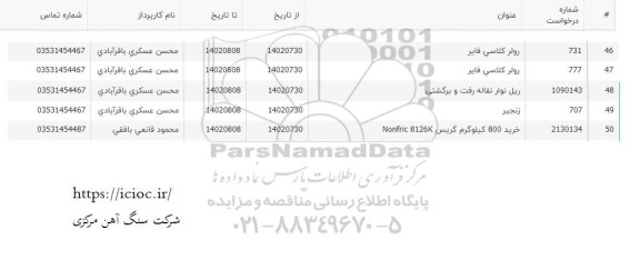 استعلام رولر کلاسی فایر ...