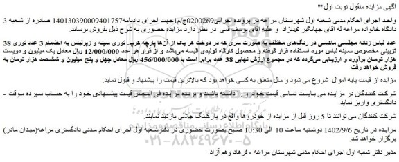 مزایده فروش 38 عدد لباس زنانه مجلسی ماکسی در رنگ های مختلف 