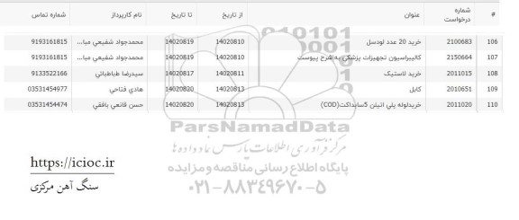 استعلام خرید لاستیک  ...