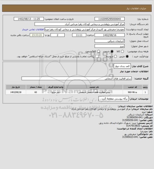 استعلام کمد بندی دیوار