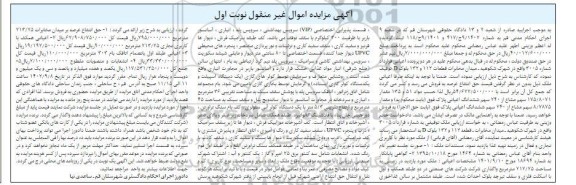 مزایده قطعات 117 و 132 بلوک d