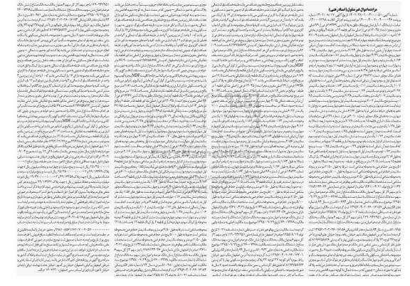 مزایده ششدانگ آپارتمان نوع ملک طلق به پلاک ثبتی 16369 فرعی از 99 اصلی....