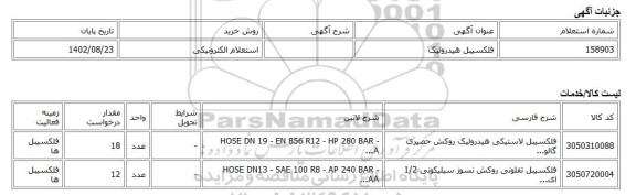 استعلام الکترونیکی، فلکسیبل هیدرولیک