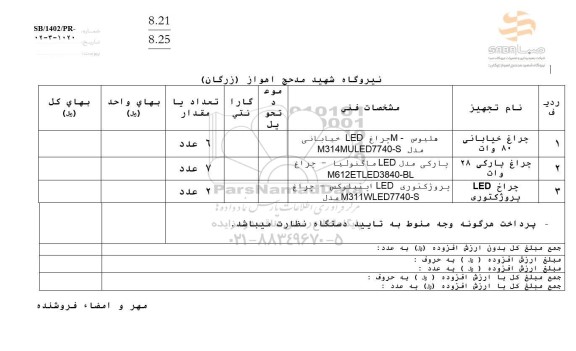 استعلام چراغ خیابانی 80 وات ...