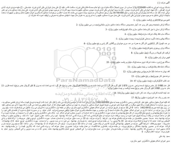 مزایده فروش کمپرسورهوا150لیتری و...