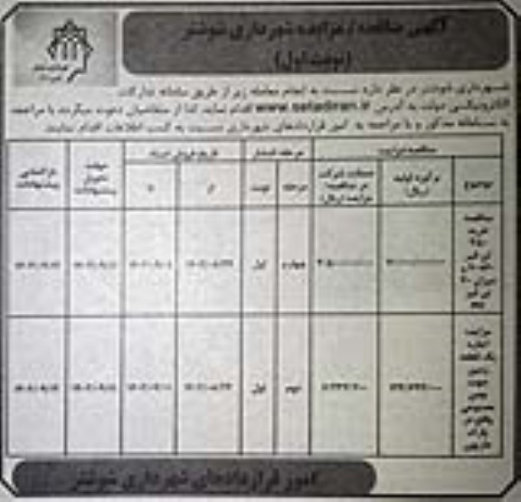 مناقصه و مزایده خرید 350 تن قیر 60*70 و میزان 70 تن mc و  اجاره یک قطعه زمین جهت چمن مصنوعی