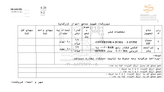 استعلام مبدل I/P....
