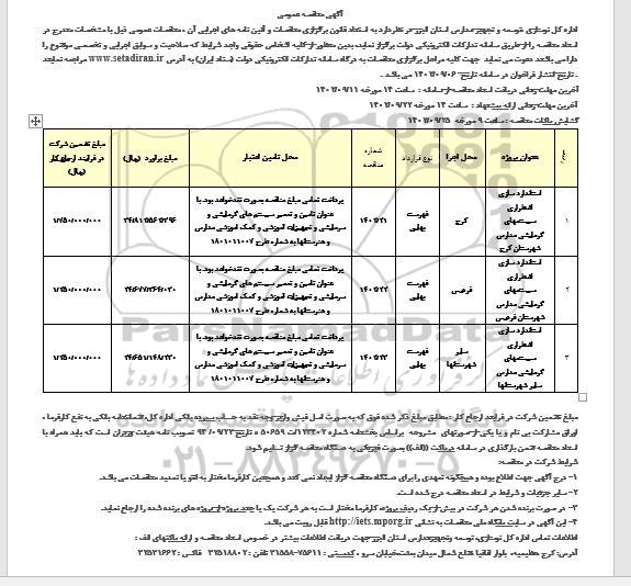 مناقصه استانداردسازی اضطراری سیستمهای گرمایشی مدارس 