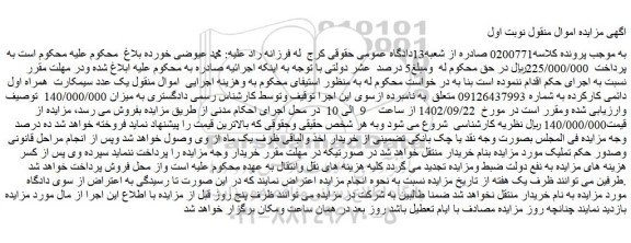مزایده فروش یک عدد سیمکارت همراه اول دائمی کارکرده