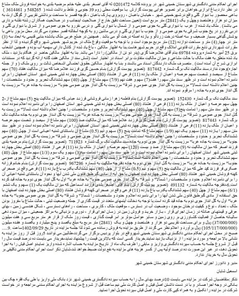 مزایده فروش ملک پنج (5) سهم مشاع از چهل سهم عرصه و اعیان از ملک یازده (11) فرعی از هشتاد (80) اصلی