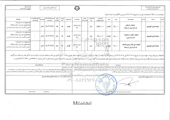 استعلام ضایعات فلزی لکوموتیو