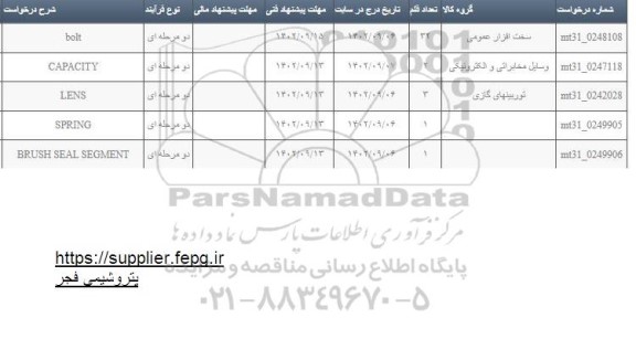 استعلام bolt ...