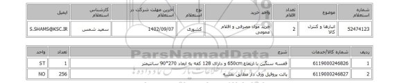 استعلام، انبارها و کنترل کالا