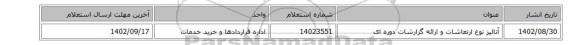 آنالیز نوع ارتعاشات و ارائه گزارشات دوره ای