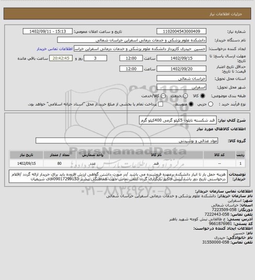 استعلام قند شکسته نایلون 5کیلو گرمی 400کیلو گرم