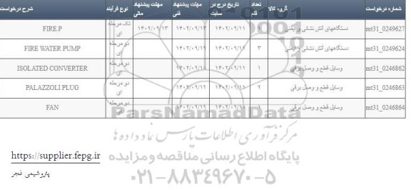 استعلام FIREP ...