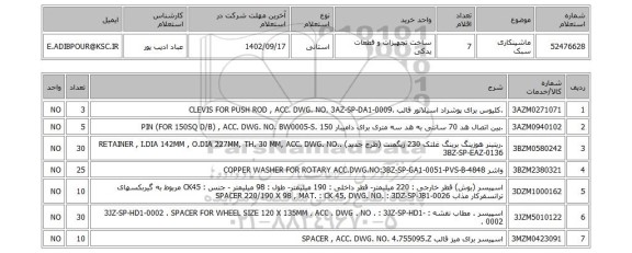 استعلام، ماشینکاری سبک