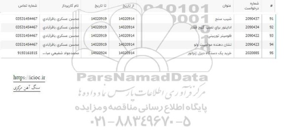 استعلام شیب سنج و ...