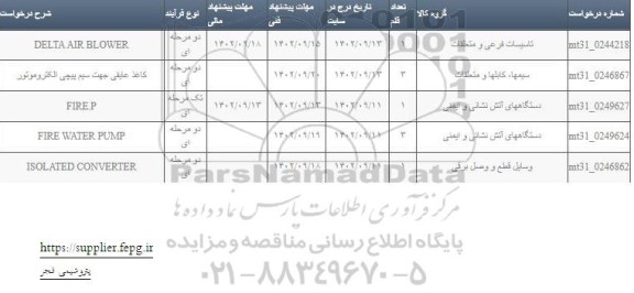 استعلام DELTA AIR BLOWER ...