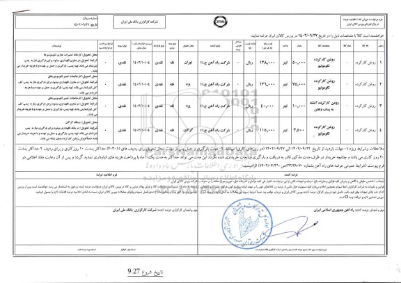 استعلام روغن کارکرده
